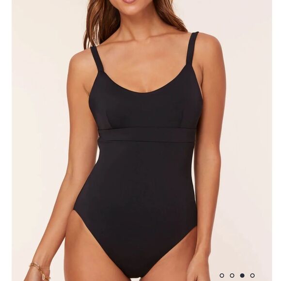 Andie The Honolulu One Piece LT Swimsuit Black size Small Tall NWT - Picture 1 of 10